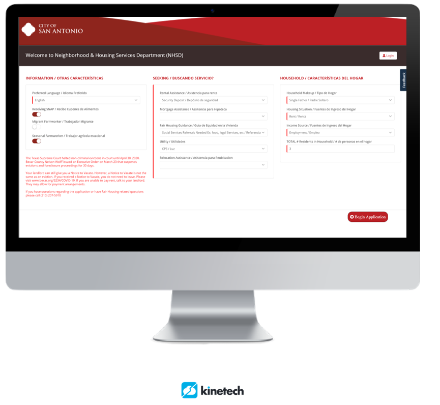 Kinetech-GovTech-Mortgage Assistance-Desktop